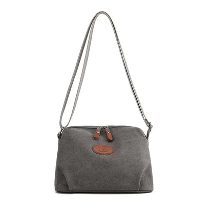 Women's small canvas bag 2021 new leisure Commuter Bag versatile messenger bag cross border foreign trade single shoulder canvas bag