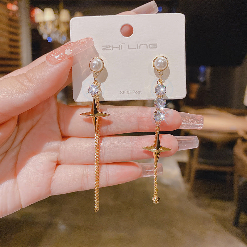 WHOLESALE asymmetric star earrings