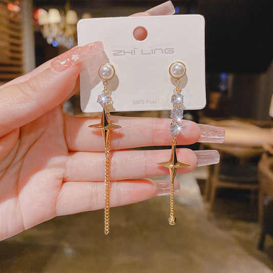 WHOLESALE asymmetric star earrings