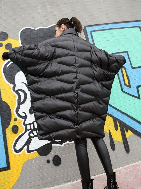 LOOSE BATWING WARM DOWN OUTWEAR