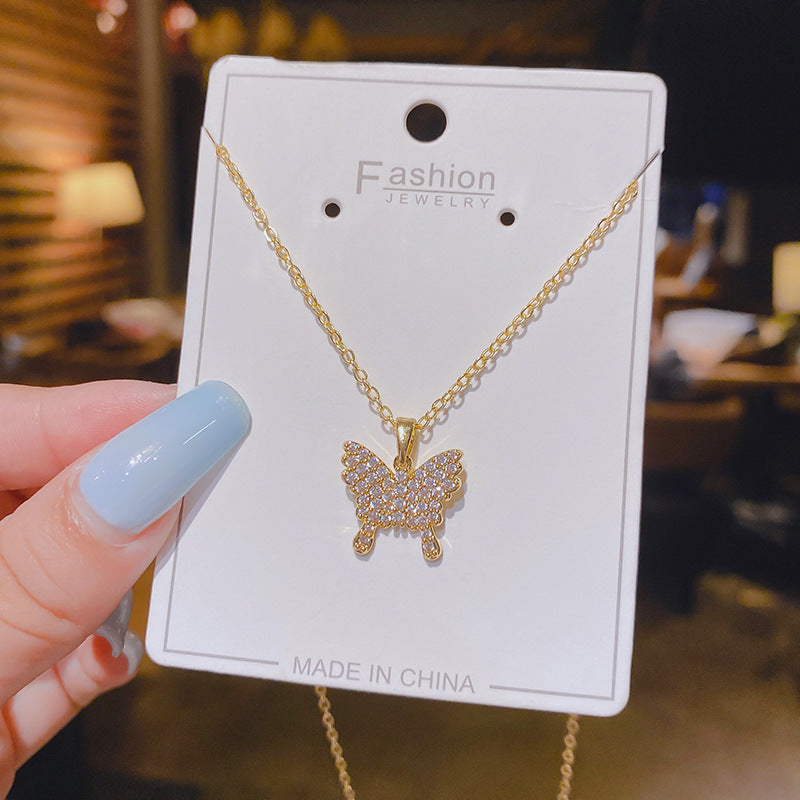 Wholesale Swan opal collarbone Necklace