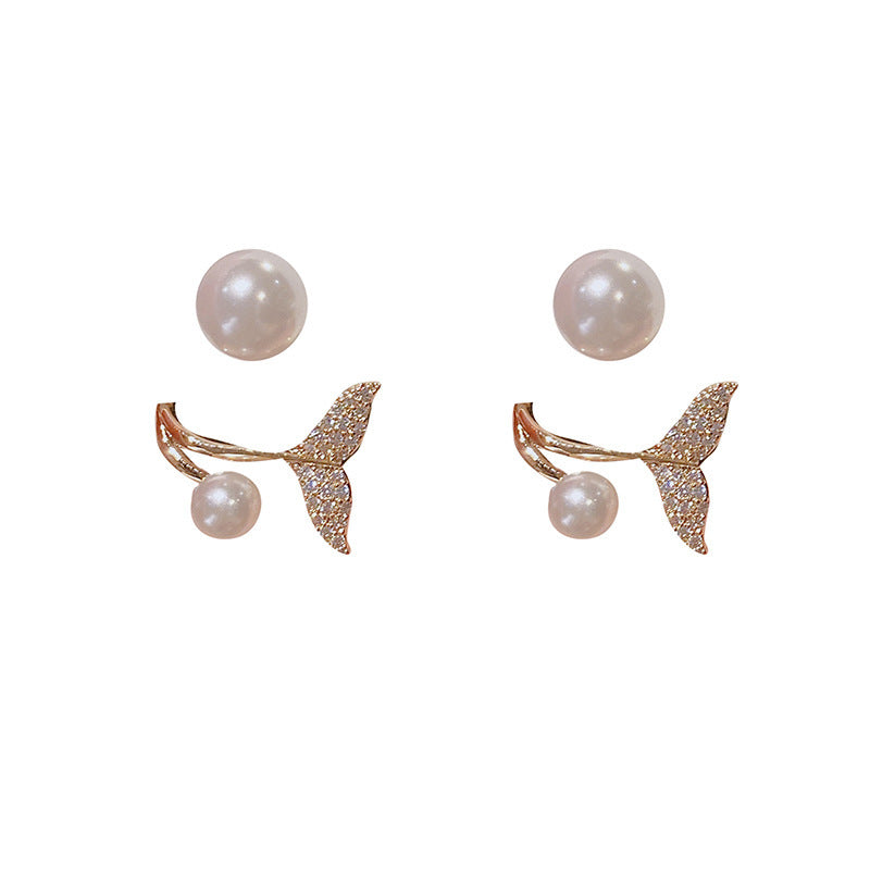 WHOLESALE fishtail pearl earrings