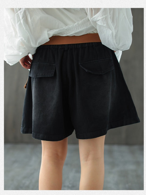 VINTAGE BAGGY PATCH POCKETS SHORTS