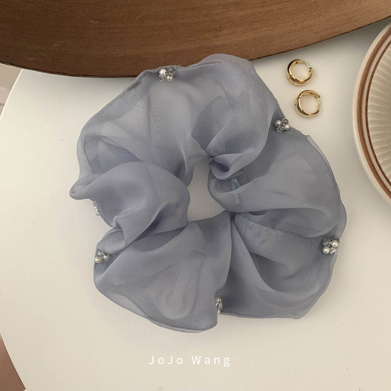 Blue sausage loop Hair Clips