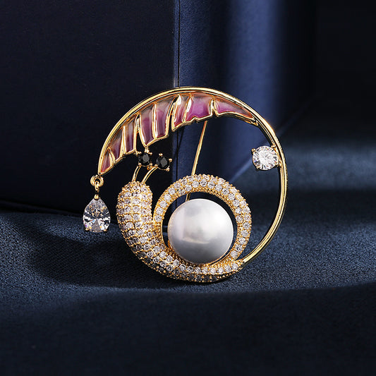 Snail brooch