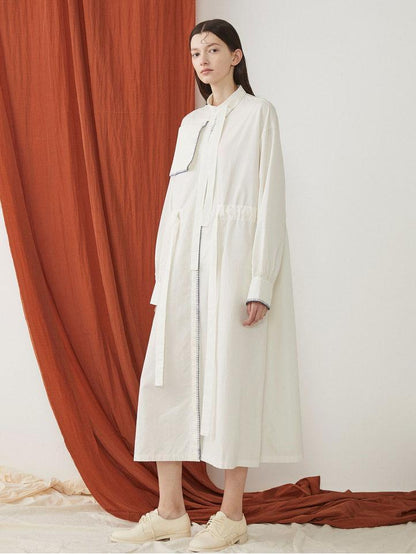 Autumn Long Knee Literary Cotton Dress