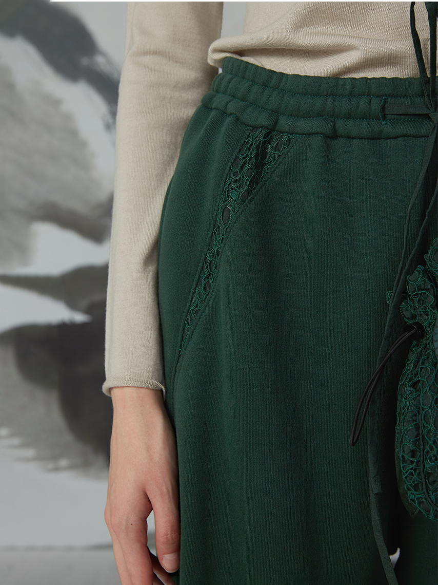 Autumn Semi-High Collar Sweatershirt and Casual Pants