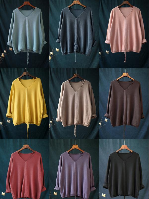 CASUAL LIGHT KNITTING TOPS