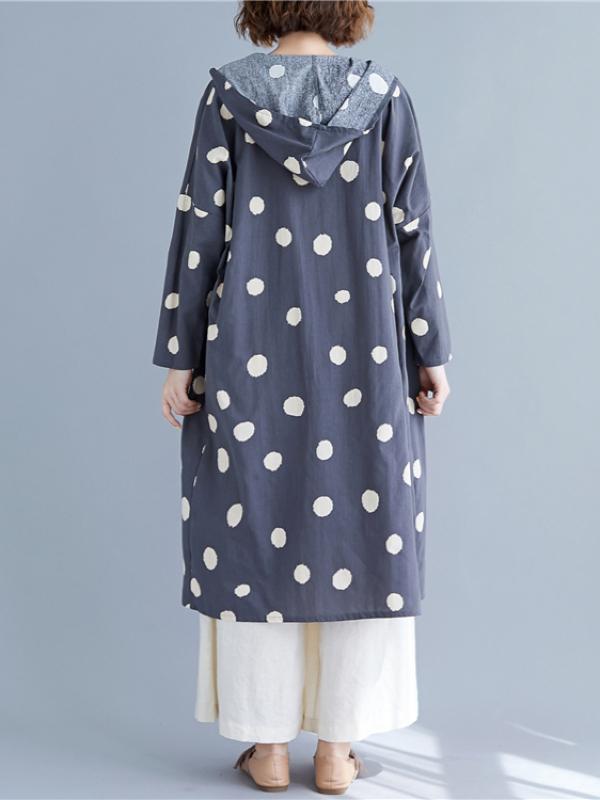 Polka-dot Printed Cover-up