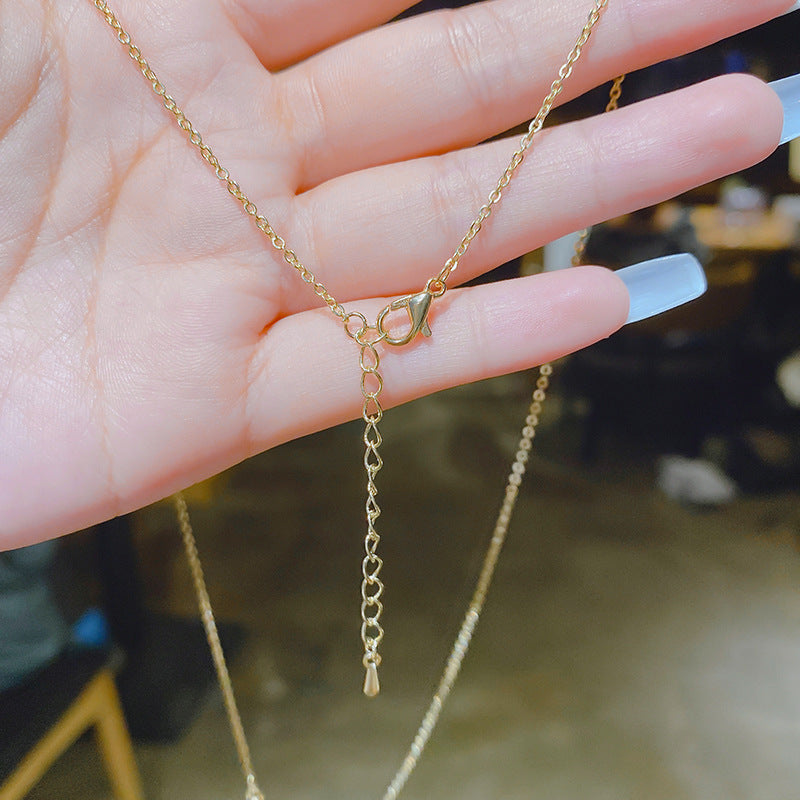 Wholesale Swan opal collarbone Necklace