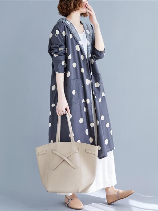 Polka-dot Printed Cover-up