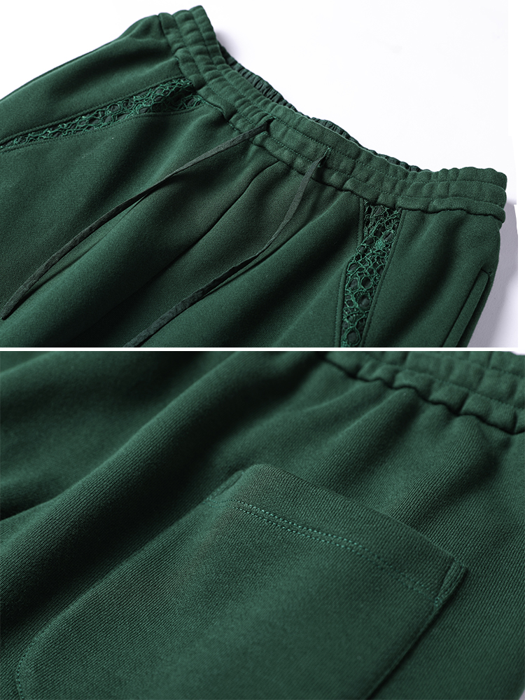 Autumn Semi-High Collar Sweatershirt and Casual Pants