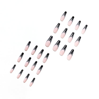 Black flame PRESS ON NAILS