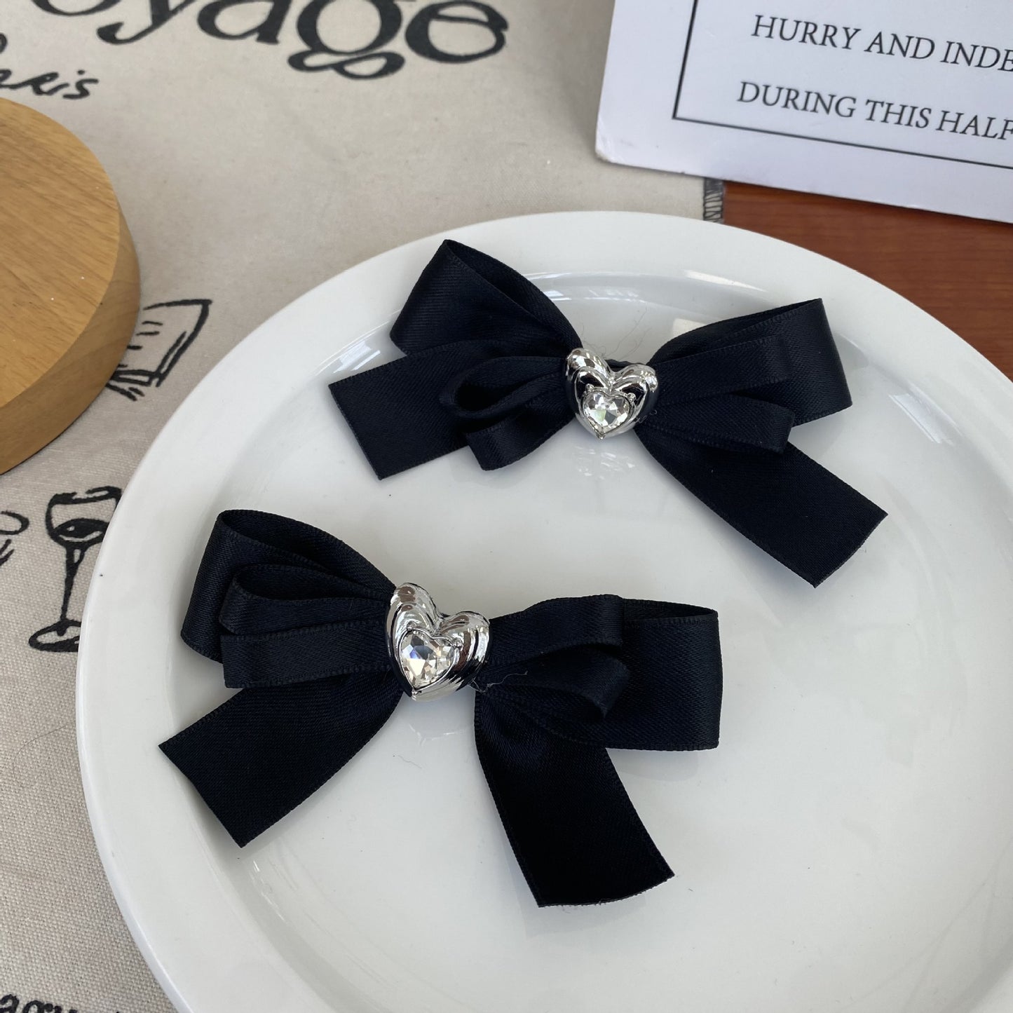 Black Love Hair Clips