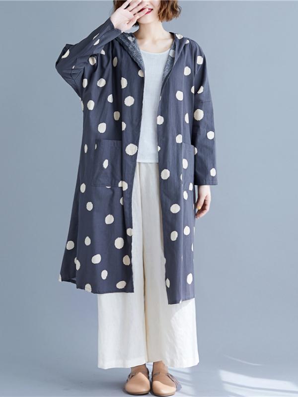 Polka-dot Printed Cover-up