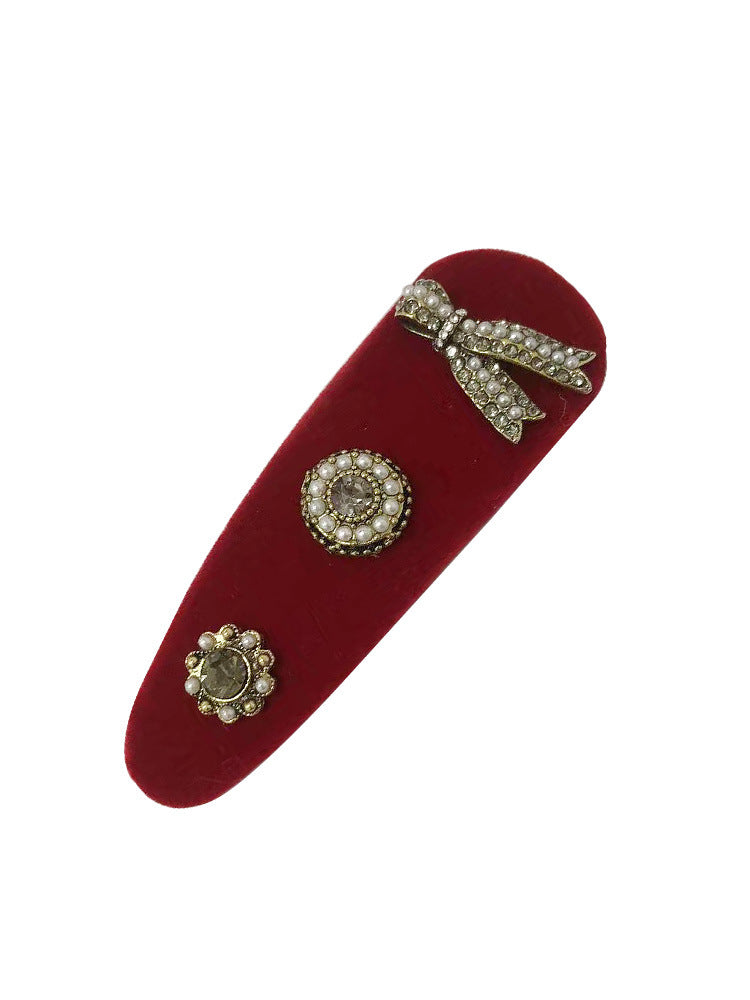 Red Christmas Hair Clips