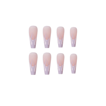 Grey flame PRESS ON NAILS