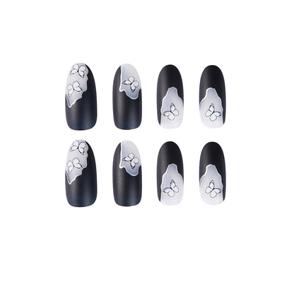 Dark baroque butterfly PRESS ON NAILS