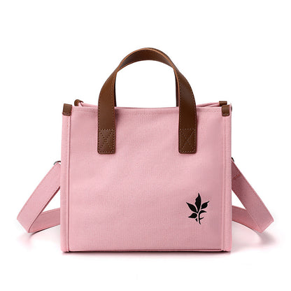 Large-capacity casual ladies shoulder messenger bag 2022 summer new small satchel fashion Joker canvas handbag