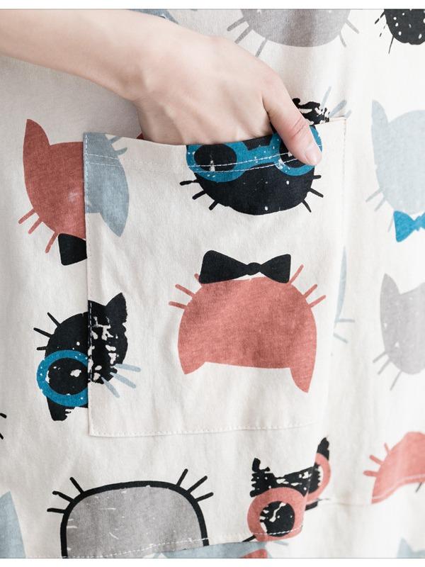 CASUAL CARTOON PRINTED ROUND-NECK T-SHIRT - Zebrant