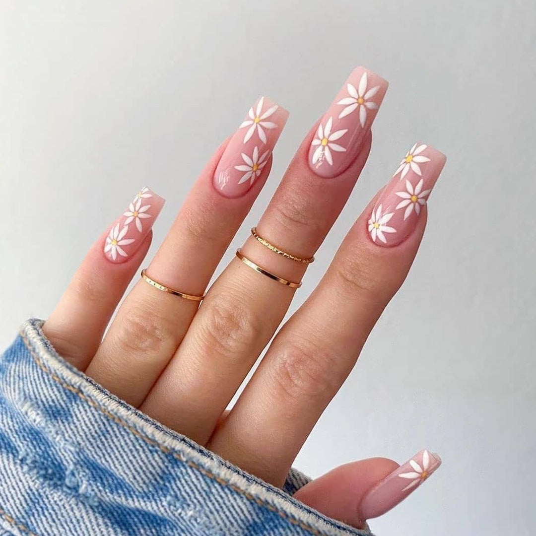 Tianyuanfeng sunflower PRESS ON NAILS