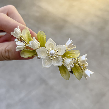 Flower fashion pearl Hair clips