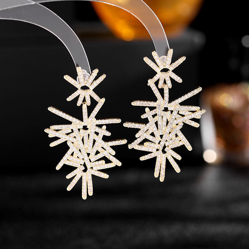 Bright fireworks earrings