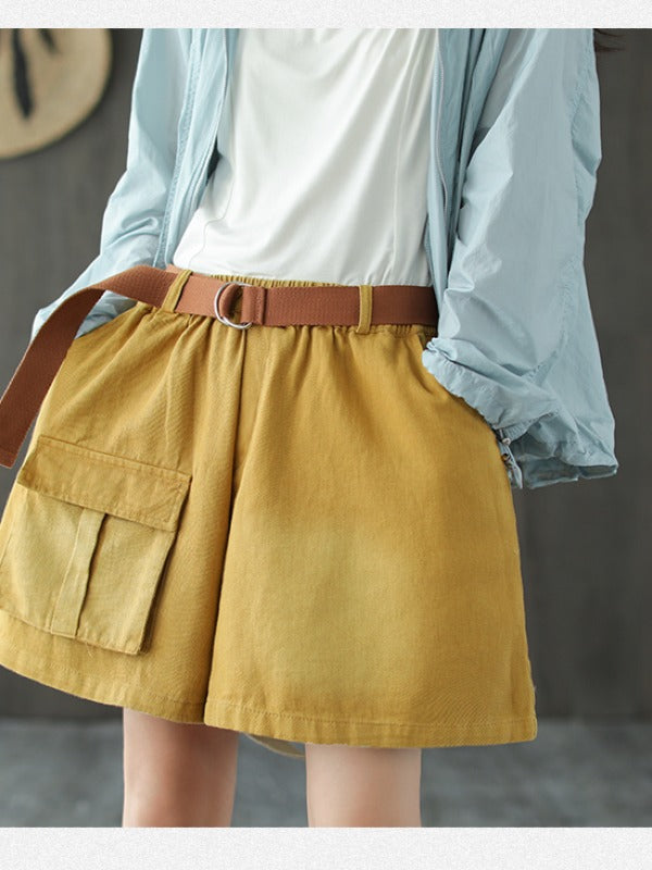 VINTAGE BAGGY PATCH POCKETS SHORTS