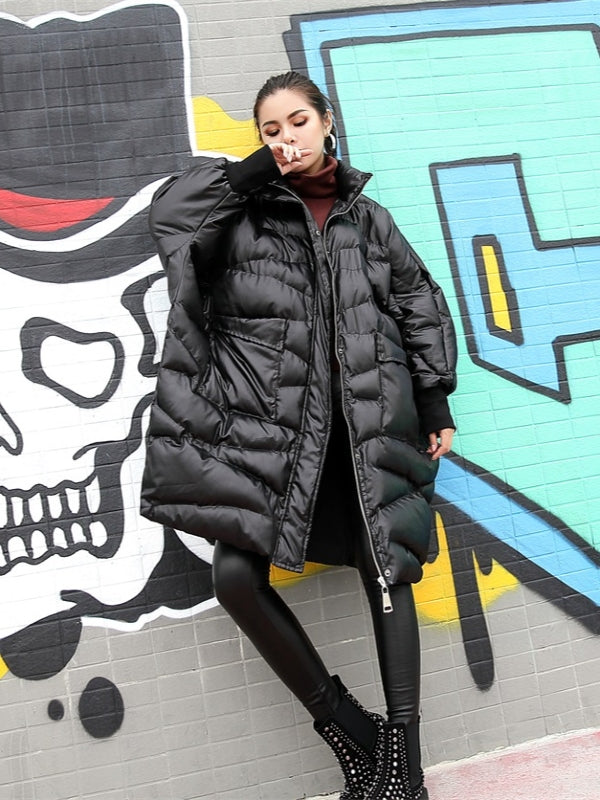 LOOSE BATWING WARM DOWN OUTWEAR