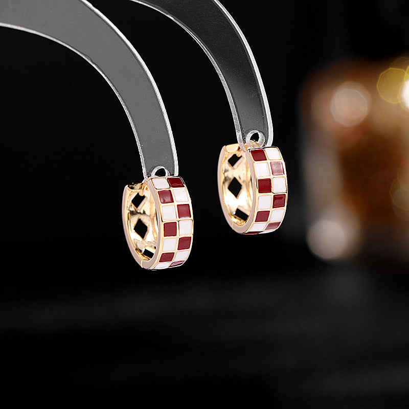 Checkerboard Earrings