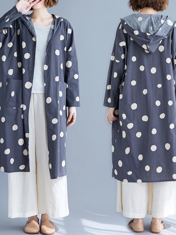 Polka-dot Printed Cover-up