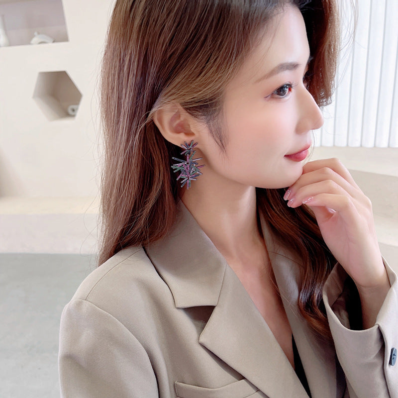 Bright fireworks earrings