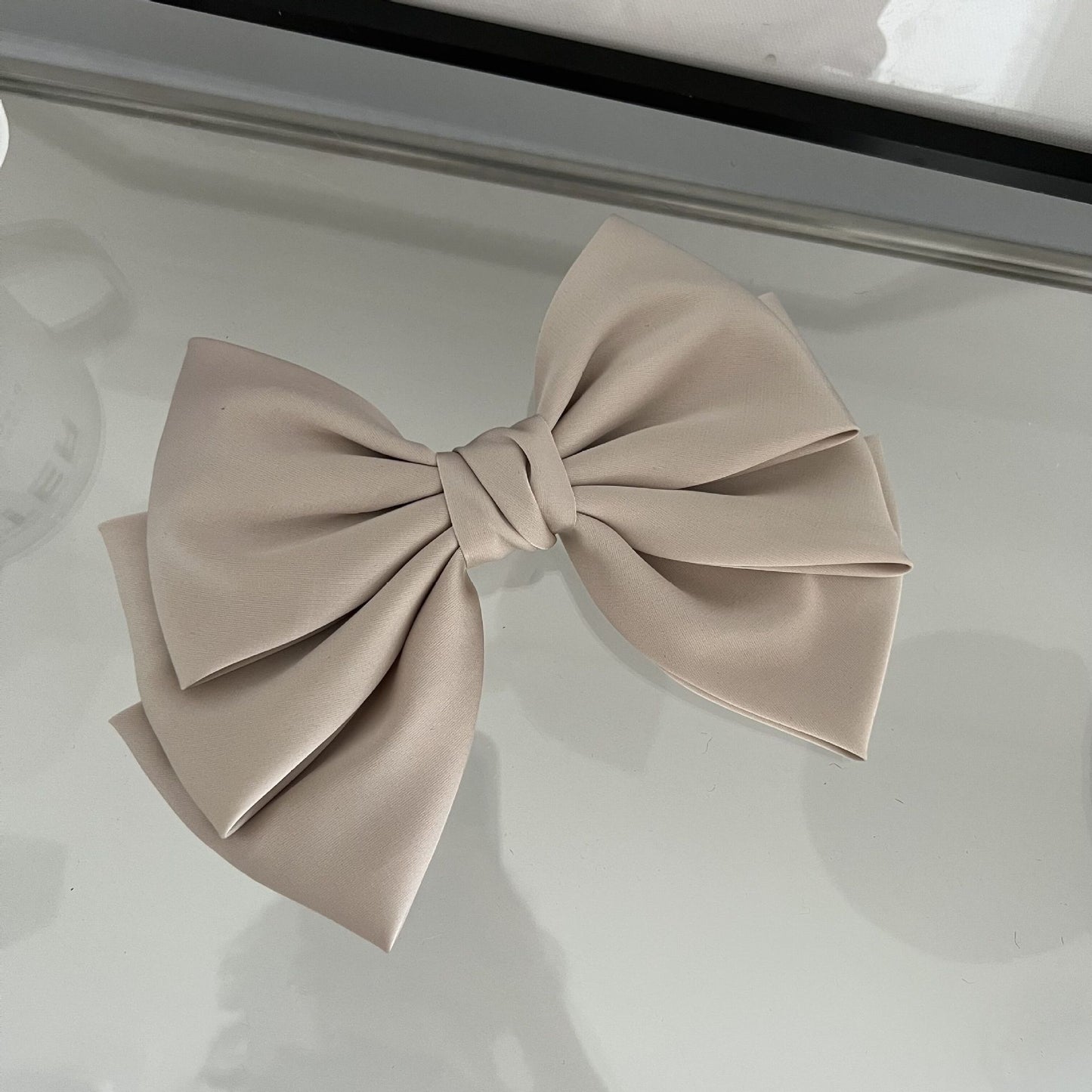 Satin bow Hair Clips