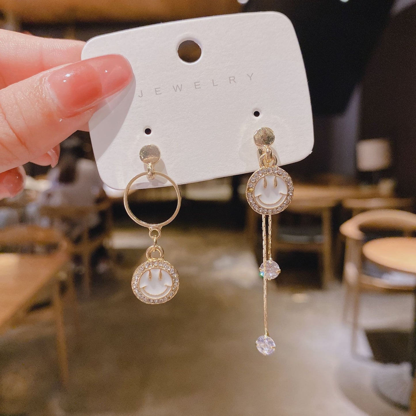 Wholesale smiling face Earrings