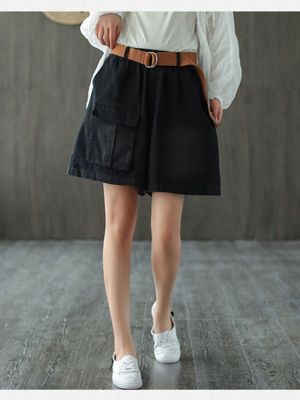 VINTAGE BAGGY PATCH POCKETS SHORTS