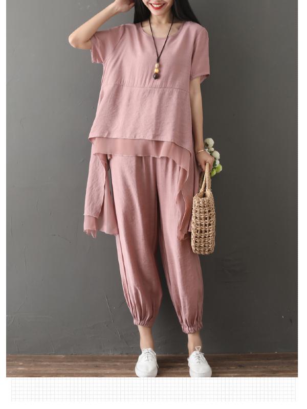 LOOSE CROPPED SOFT SUITS