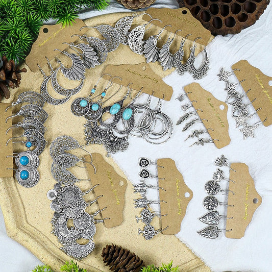 Vintage ethnic butterfly earrings