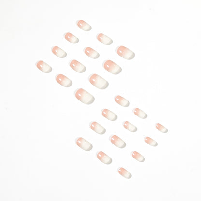 Bloody milk covered peach peach PRESS ON NAILS