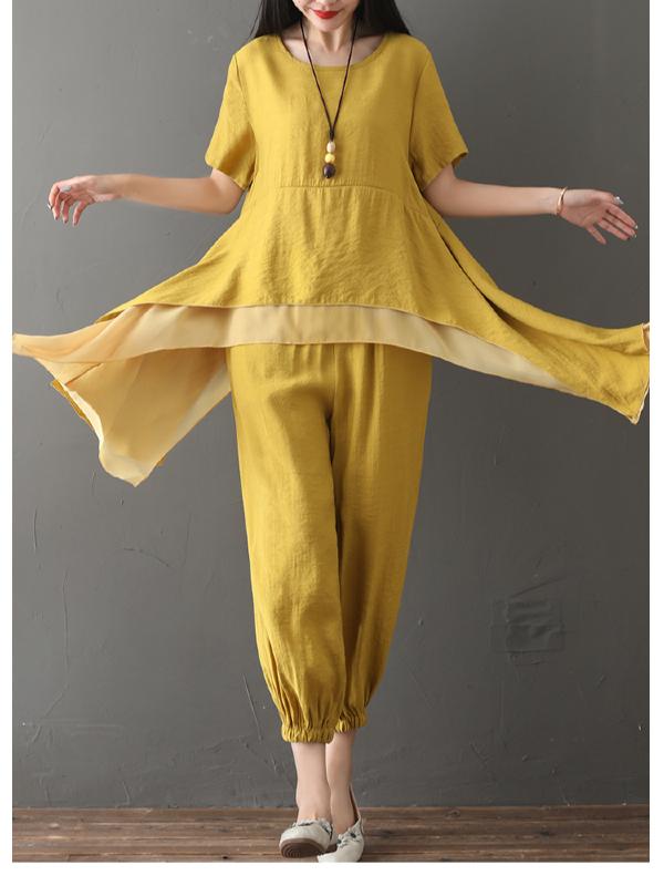 LOOSE CROPPED SOFT SUITS