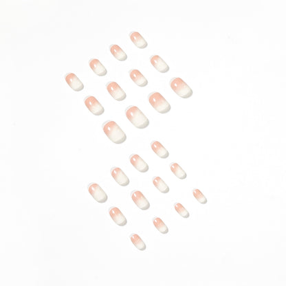 Bloody milk covered peach peach PRESS ON NAILS