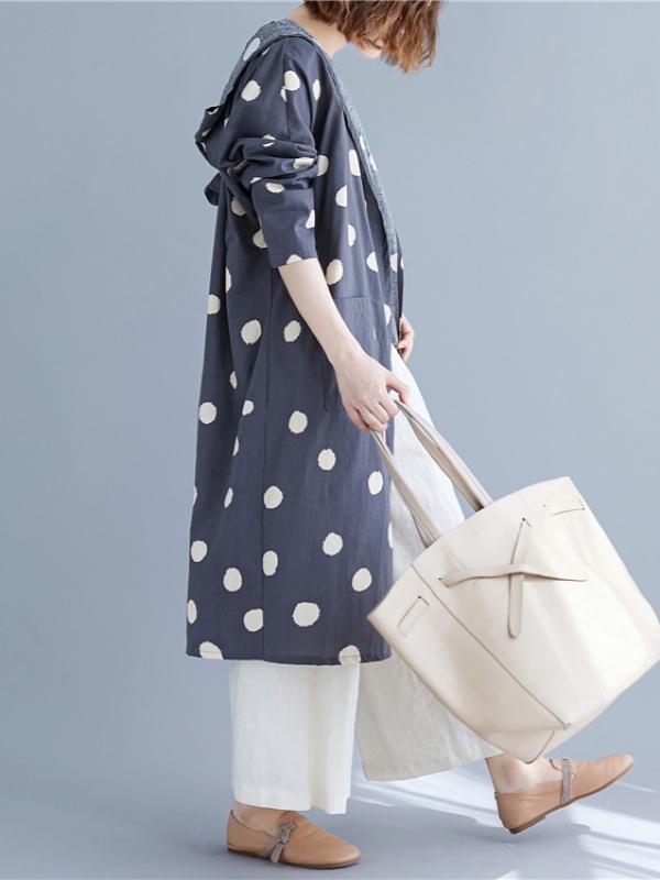 Polka-dot Printed Cover-up