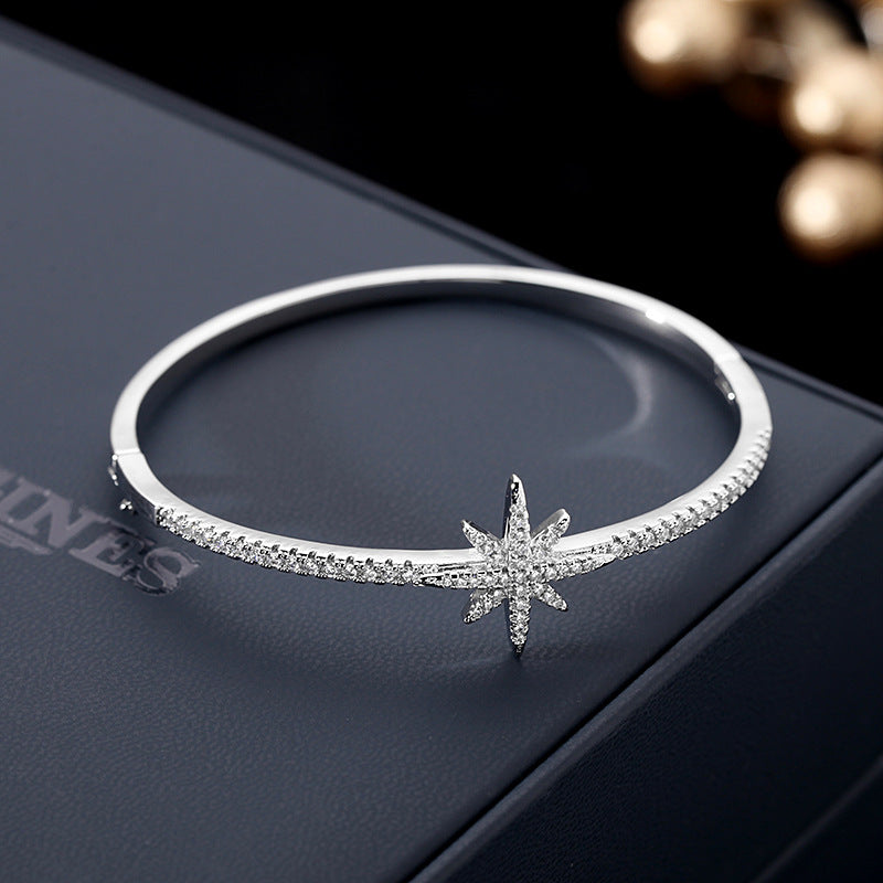 Eight-star zircon fashion star bracelet female