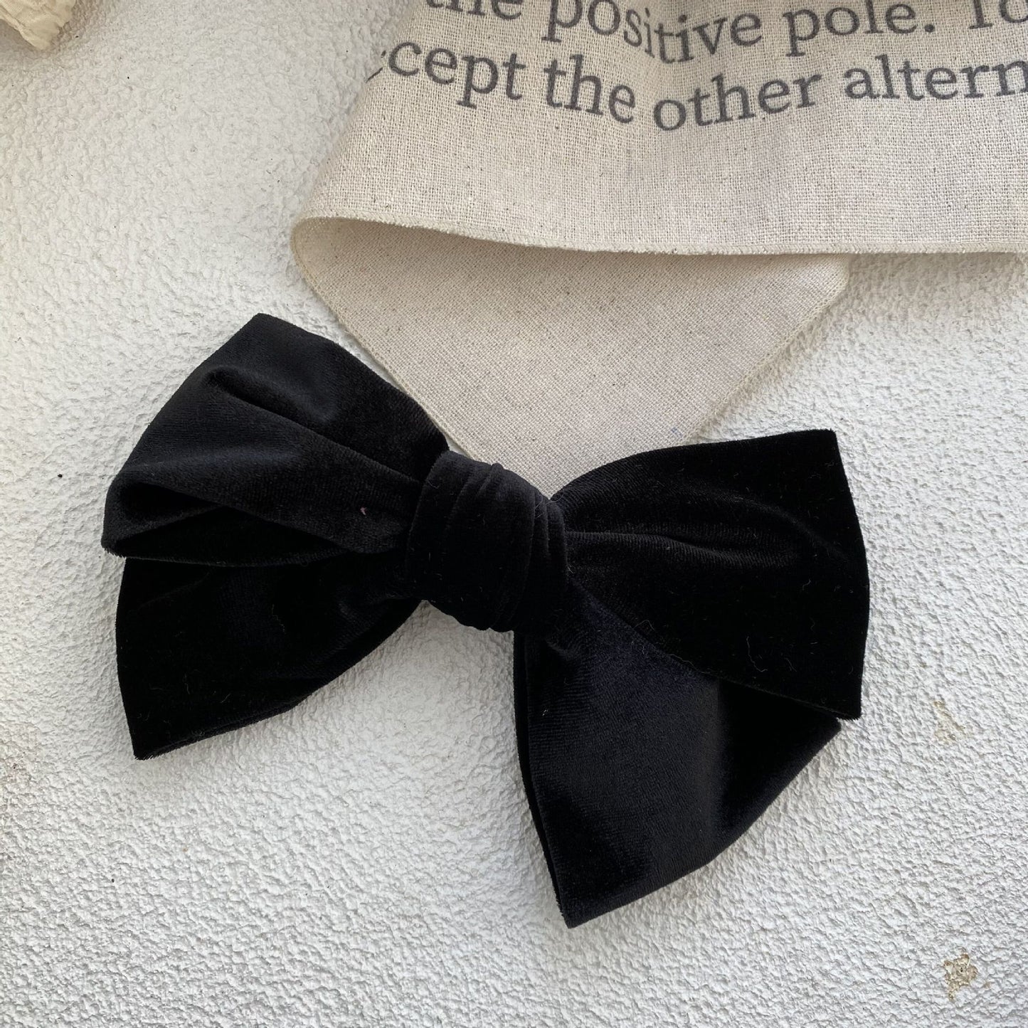 Vintage Black Bow Hair Clips