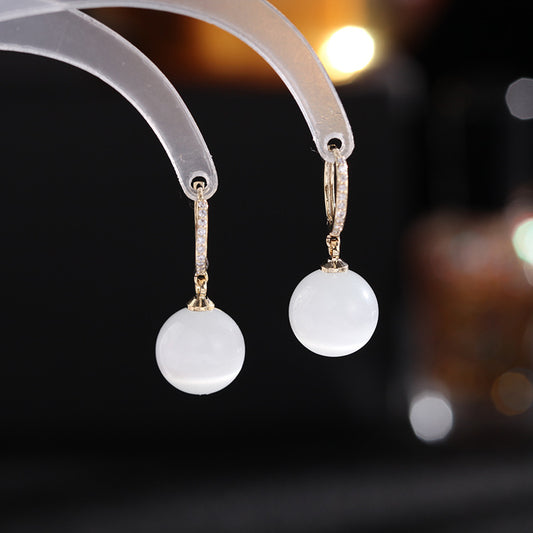 Compact geometric earring fashion opal earrings