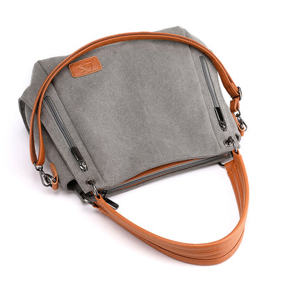 Simple cloth bag, sail cloth bag, new student literature and Art Cross bag, large capacity women's bag, canvas bag, women's shoulder bag