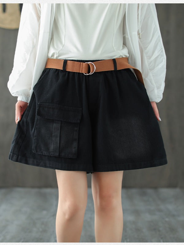 VINTAGE BAGGY PATCH POCKETS SHORTS