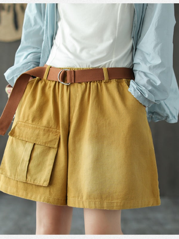 VINTAGE BAGGY PATCH POCKETS SHORTS