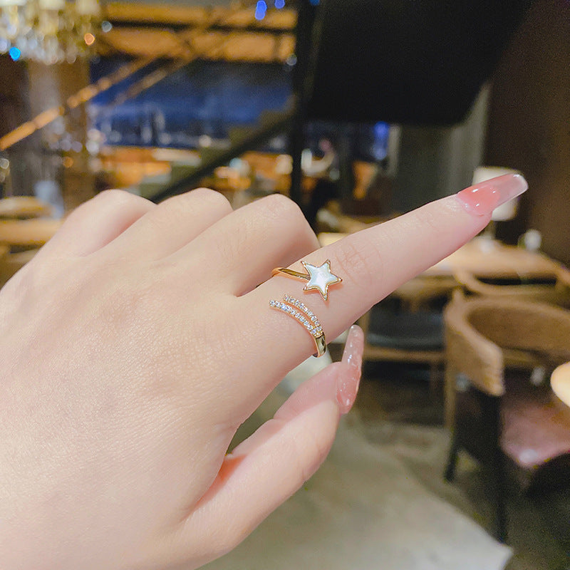 Wholesale five pointed star ring