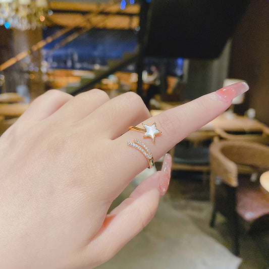 Wholesale five pointed star ring