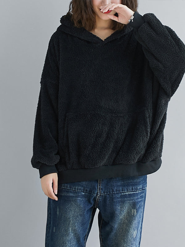 CASUAL WARM THICKEN HOODIE SWEATSHIRT